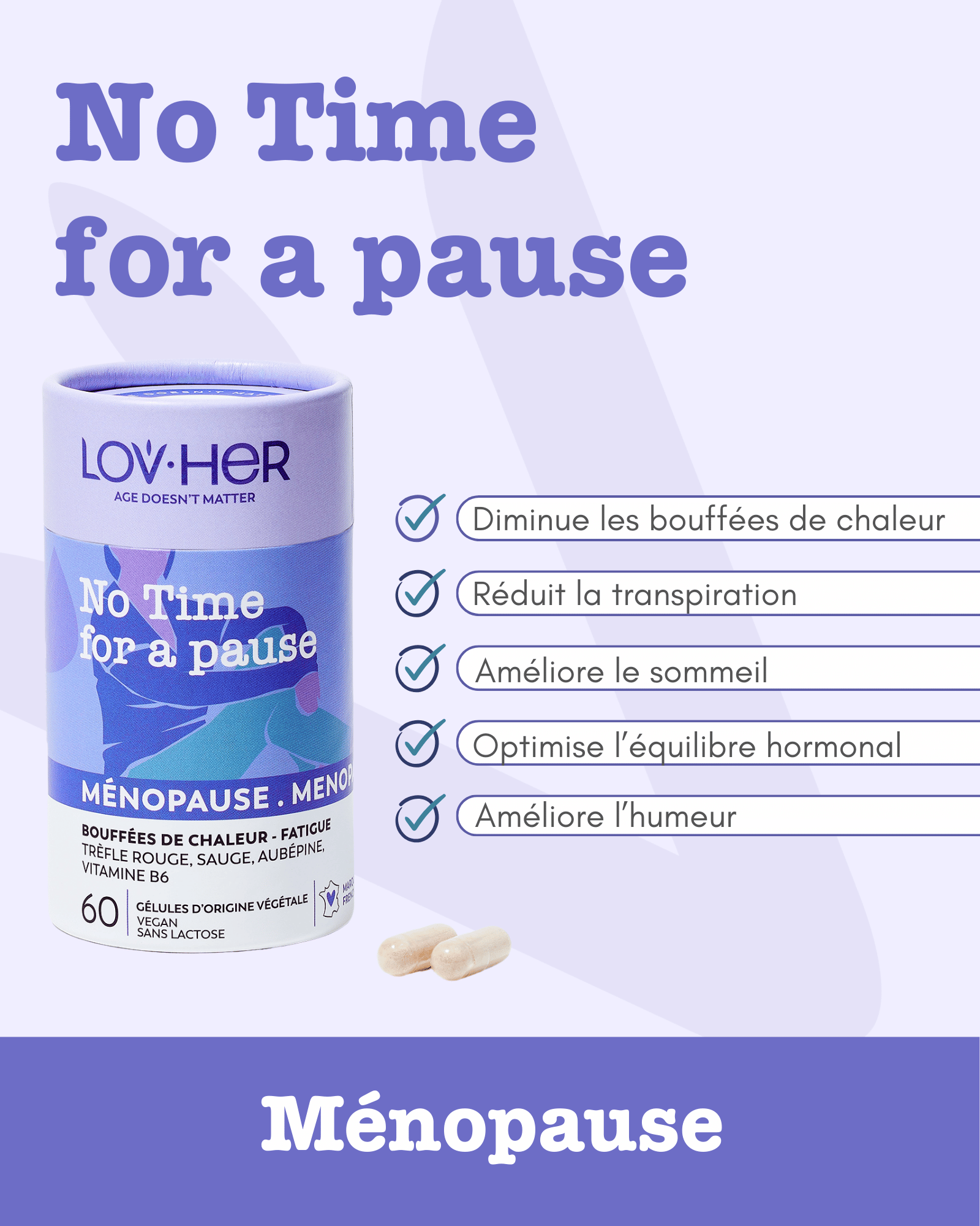 NO TIME FOR A PAUSE : bien-être et énergie