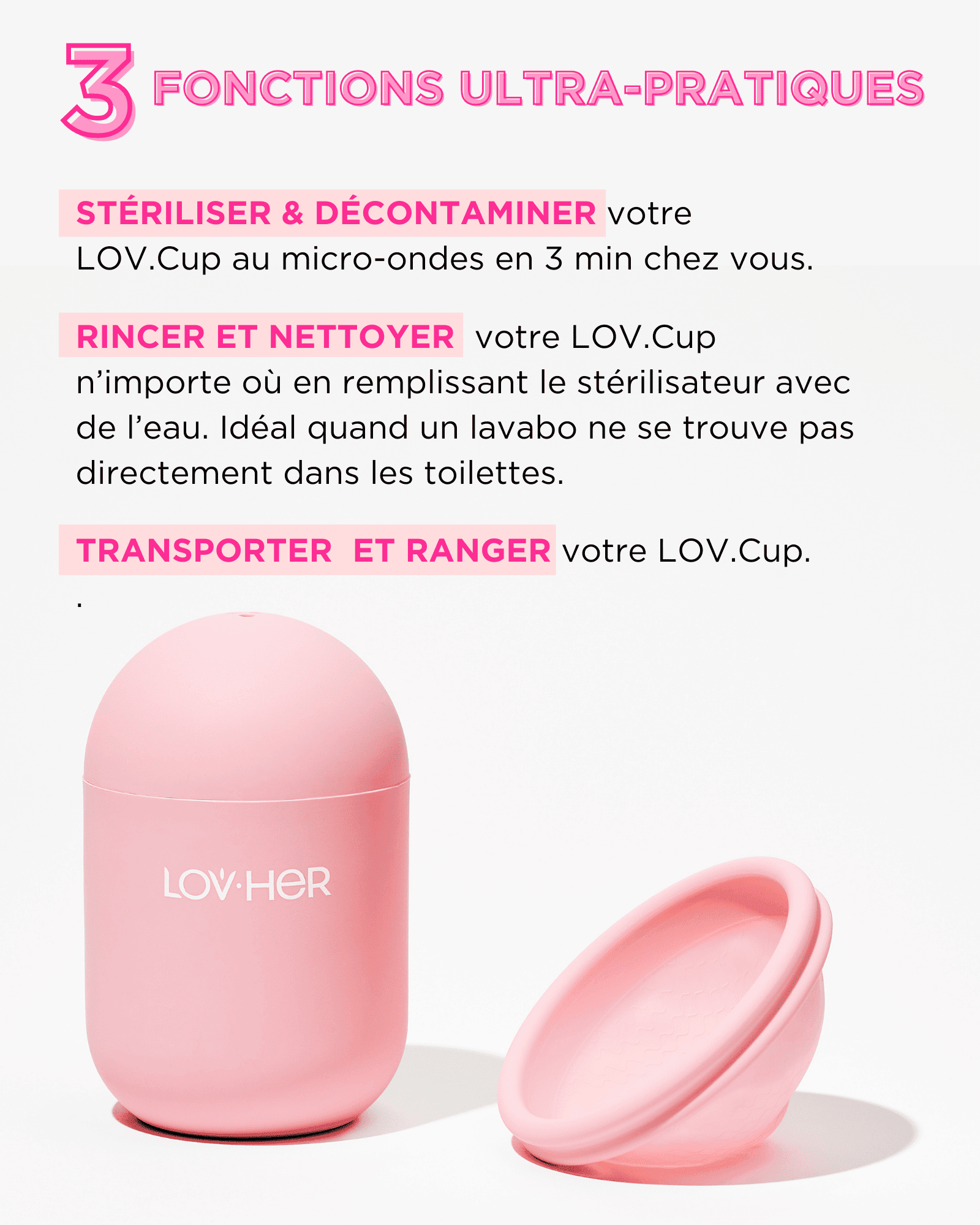 LOV.Cup & stérilisateur