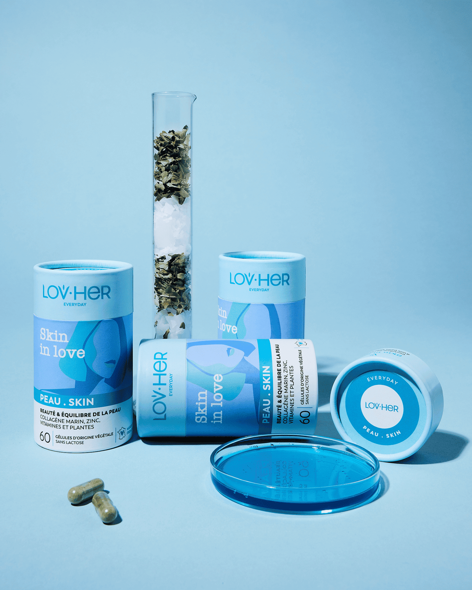 SKIN IN LOVE : Peau - Beauté et équilibre - collagène marin, zinc