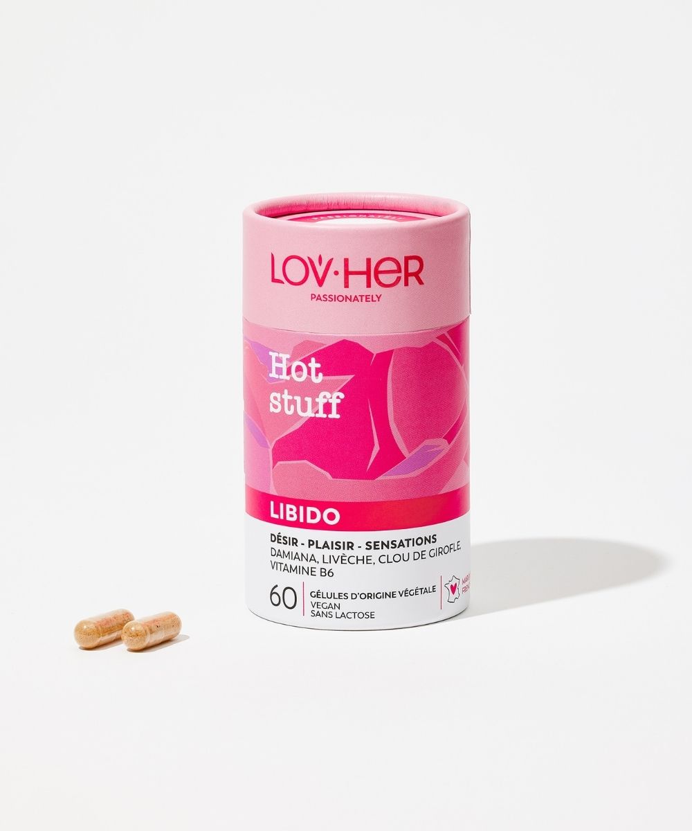 Complément alimentaire Hot Stuff désir énergie intime 60 gélules LOV·HER