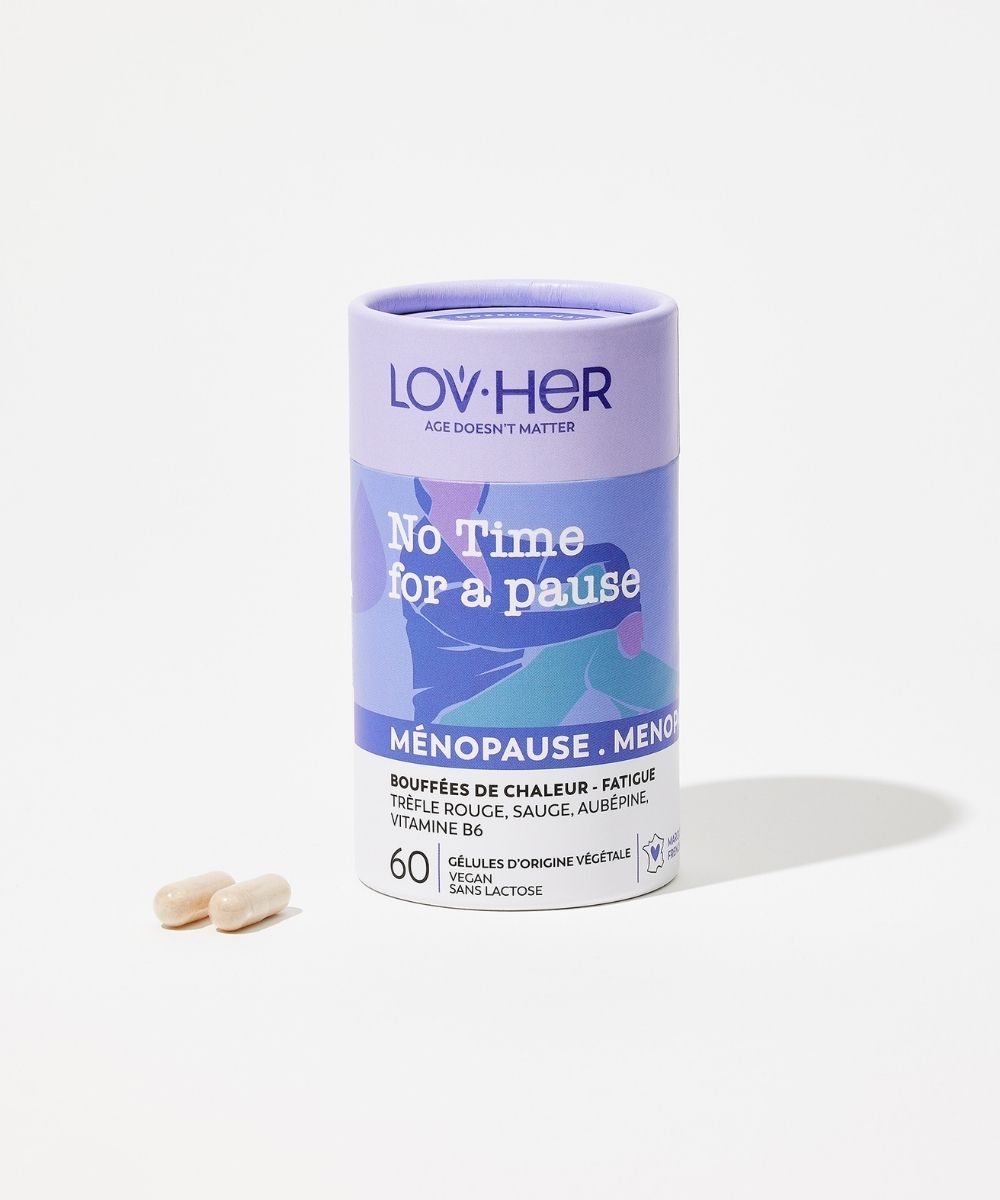Complément alimentaire No Time for a Pause LOV·HER ménopause bien-être 60 gélules