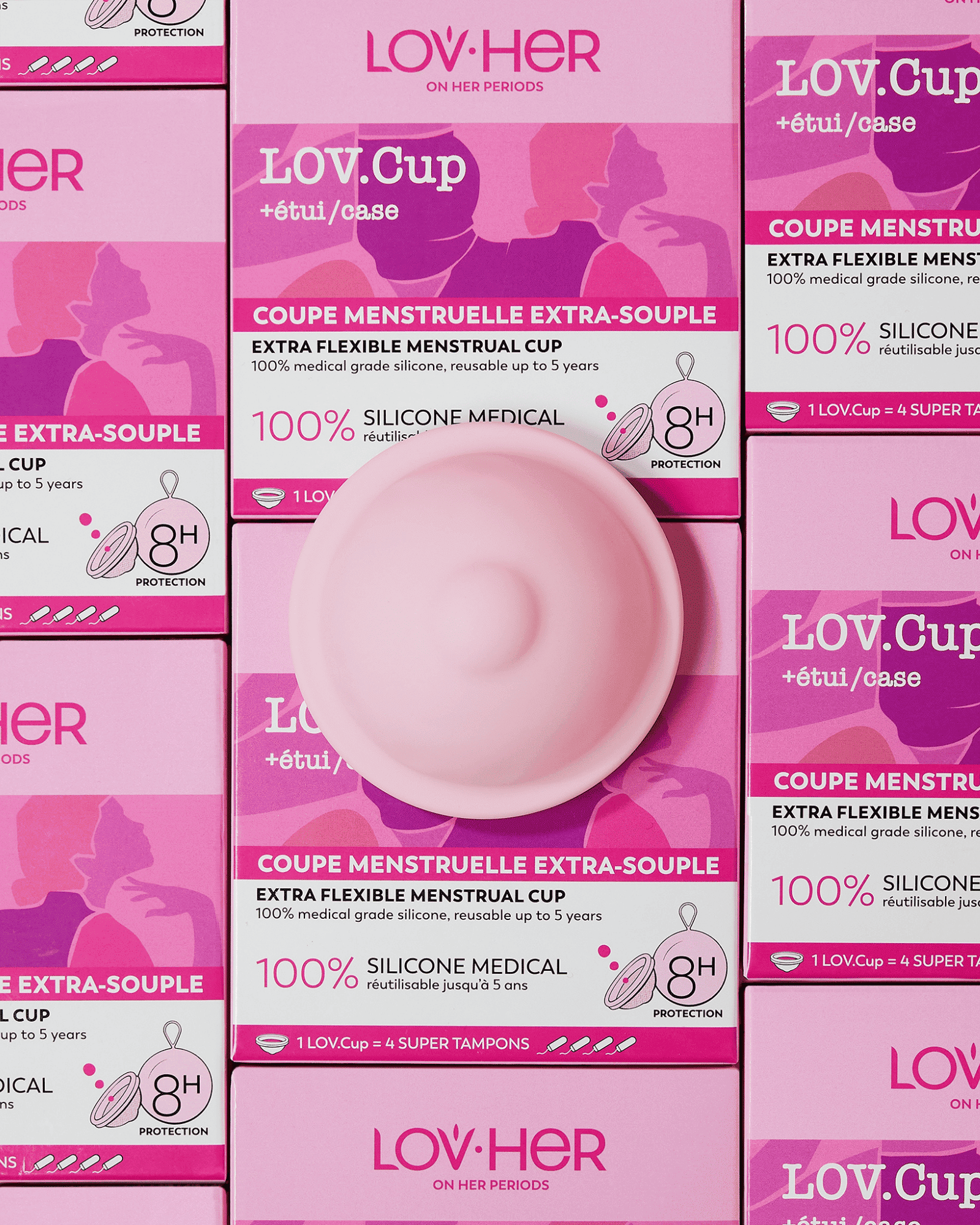 LOV.CUP: extra soft menstrual disc-cup 