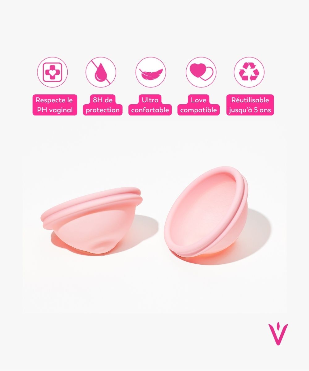 LOV.Cup caractéristiques silicone médical 8h protection love compatible LOV·HER