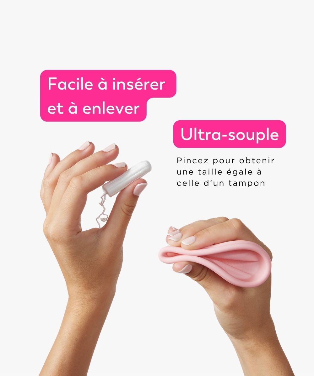 LOV.Cup vs tampon ultra-souple facile à insérer LOV·HER