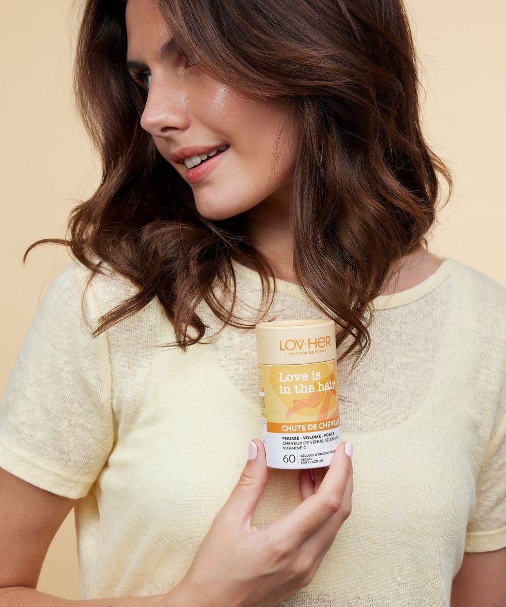 Femme post-partum chute cheveux Love is in the Hair LOVHER